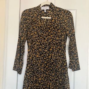 100% silk flared mini dress, derek lam 10 crosby